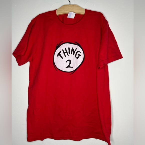 Thing 2 Red Kids T-shirt Size 10/11 - Picture 1 of 3